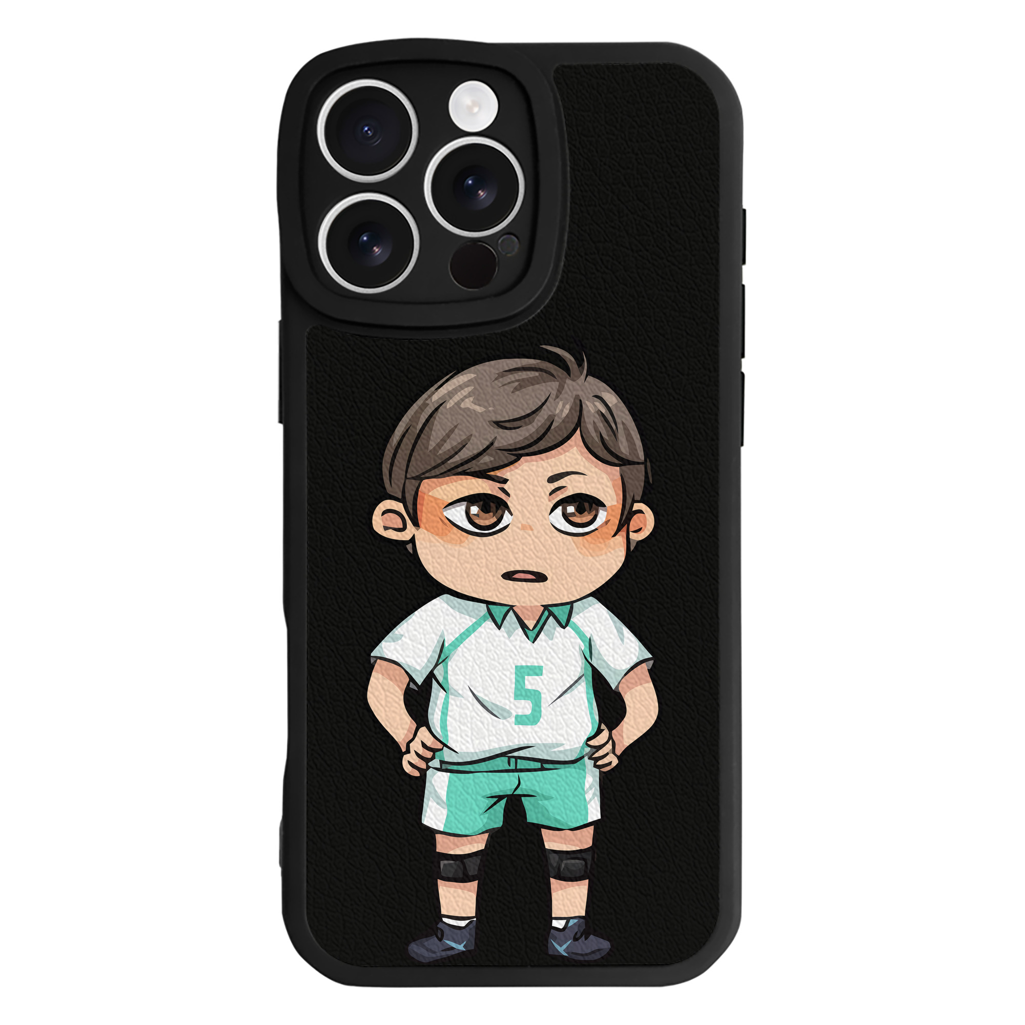 （画像用） ハイキュー!! Haikyu!! 【iPhone 16シリーズ対応】シリコンスマホケース（レザー調） 材質：シリコン